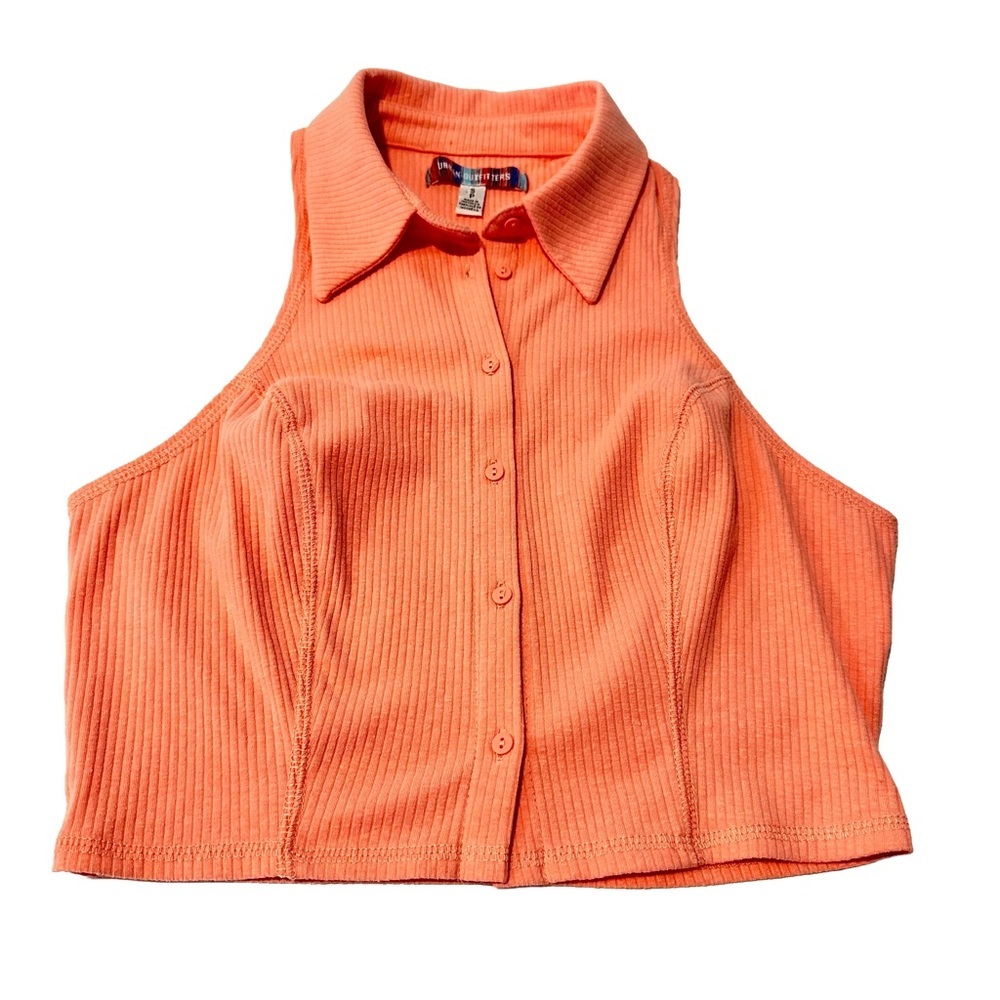 Urban Outfitters Vest-inspired tank top. Fitted Racerback Style Peach S